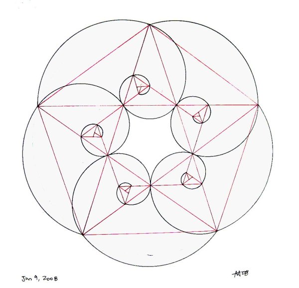 Медиана с помощью циркуля