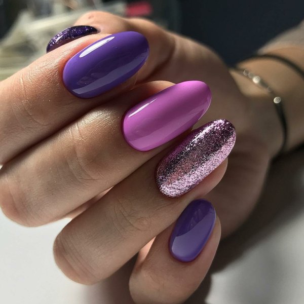 Однотонный маникюр на короткие ногти