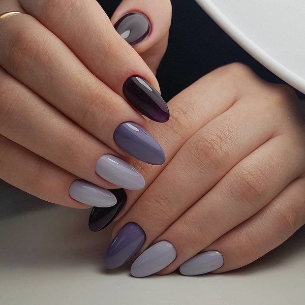 Двухцветный маникюр