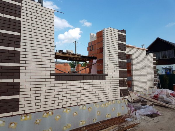 Кирпич облицовочный клинкер белый топаз