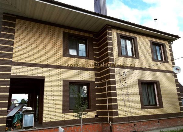 Облицовка фасада кирпичом