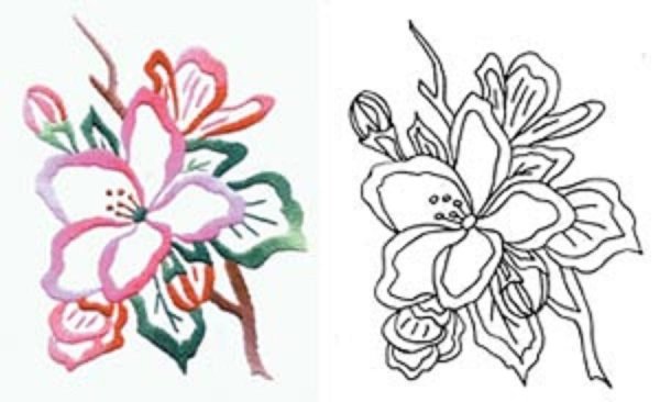 Эскизы для вышивки гладью для начинающих