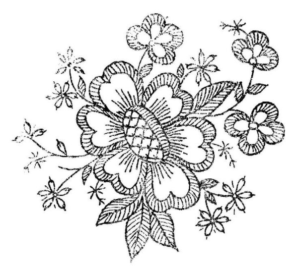 Орнамент для вышивки гладью