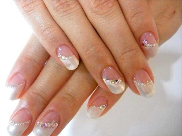 Френч на половину ногтя