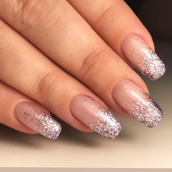 Красивый френч фиолетовый