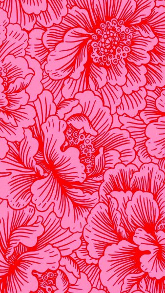 Стильные обои с цветами