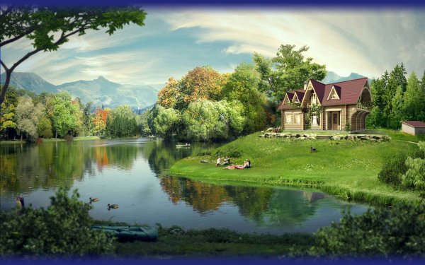 Домик у ручья