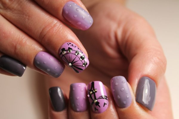 Красивый маникюр на короткие ногти