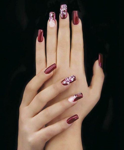 Свадебный маникюр френч