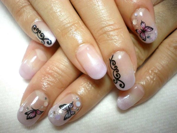 Френч на короткие ногти