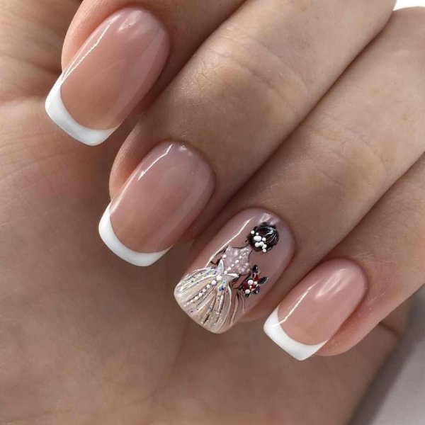 Свадебный выкладной френч