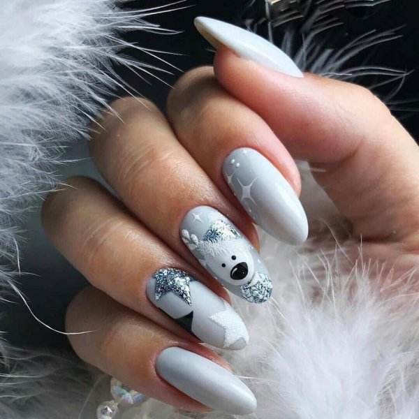 Зимний маникюр