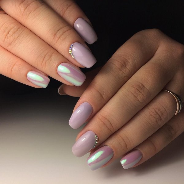 Ногти нюд квадрат 2022