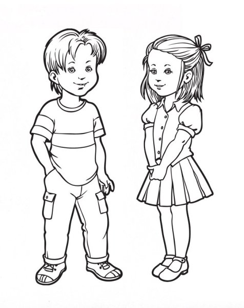 Раскраска человек