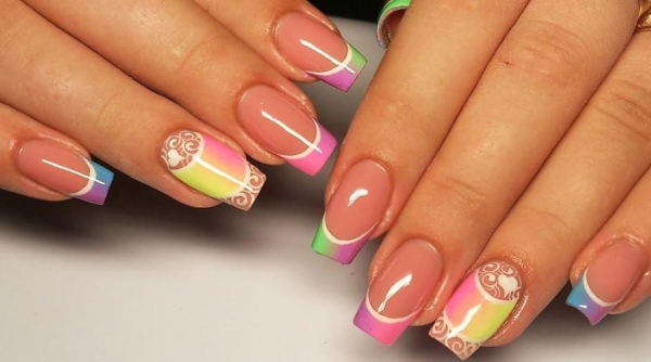 Рисунки на квадратные ногти