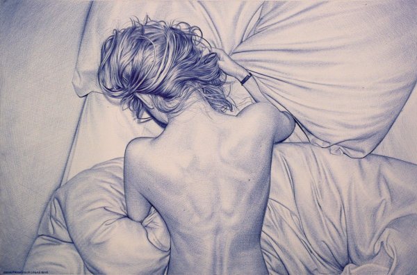 Мужчина и женщина обнимаются рисунок