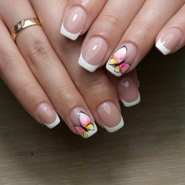 Маникюр двойной френч