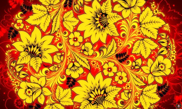 Роспись Хохломская русская народная