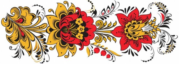 Петриковская роспись вектор