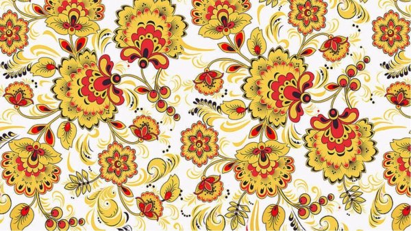 Хохлома роспись под фон