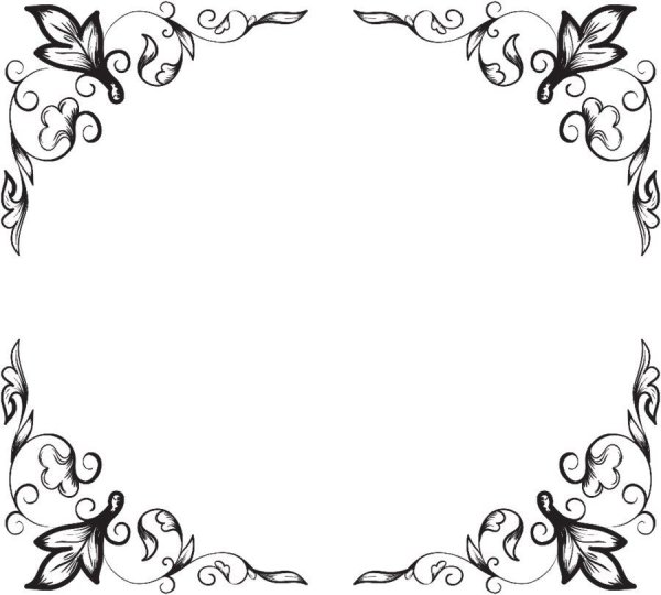 Красивый орнамент для рамки