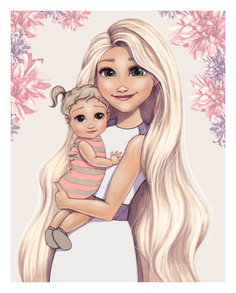 Мать и ребенок арт