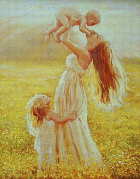 Рисунок мамы для срисовки