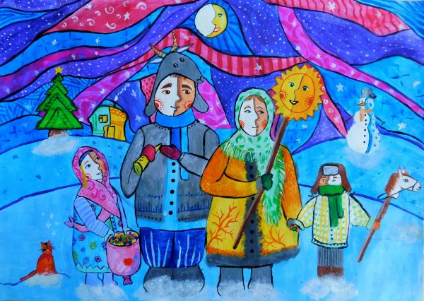 С днем рождения акварель