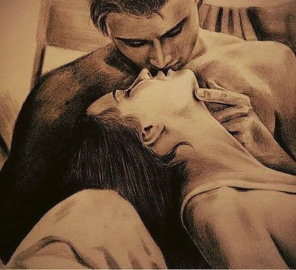 Страсть рисунок карандашом