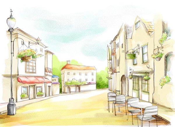 Город рисунок