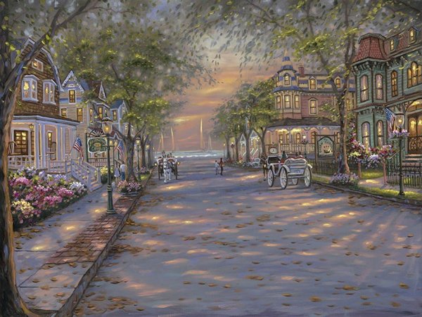 Улочки Парижа акварель