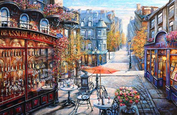 Париж скетч кафе скетчинг Франция