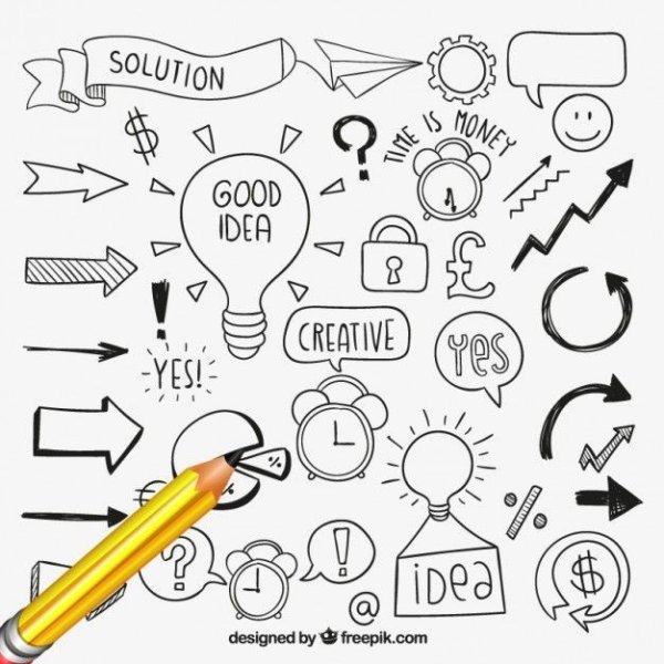 Рисунки в тетради