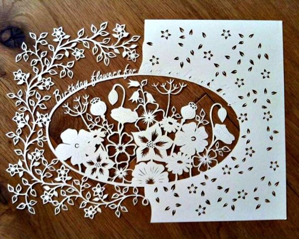 Бумажное кружево трафареты