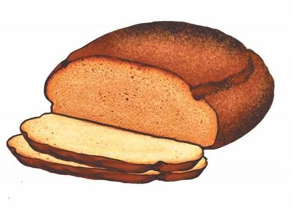 Нарисовать хлеб