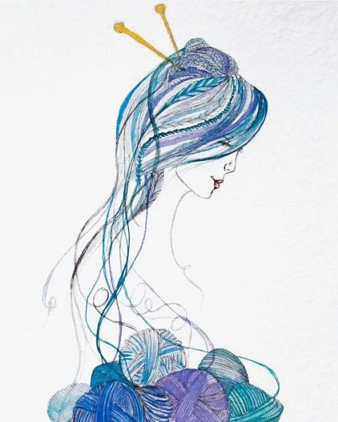 Девушка в нитках