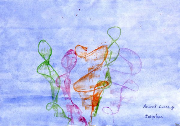 Рисование нитками