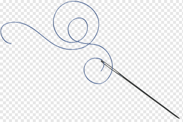 Иголочка с ниткой вектор