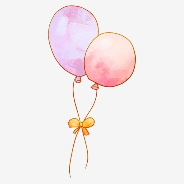 Шарики на прозрачном фоне