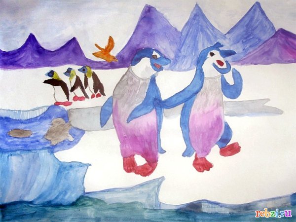 Рисование на тему Арктика