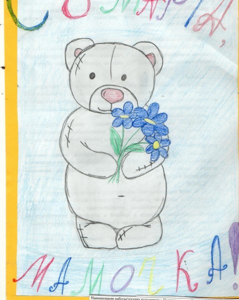 С днем рождения. Плакат