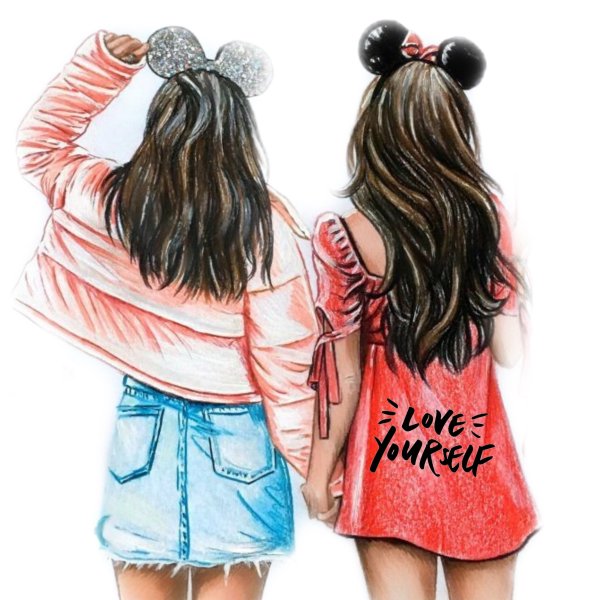 Лучшие подружки рисунки