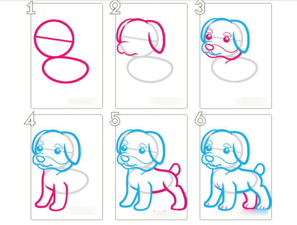 Собака для рисования для детей