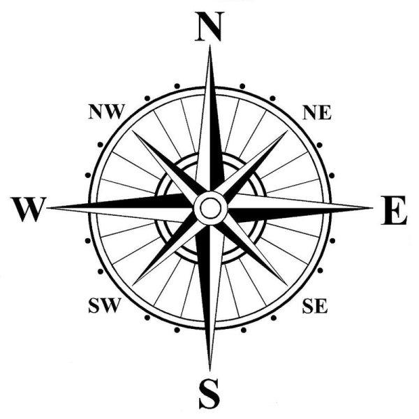 Компас раскраска