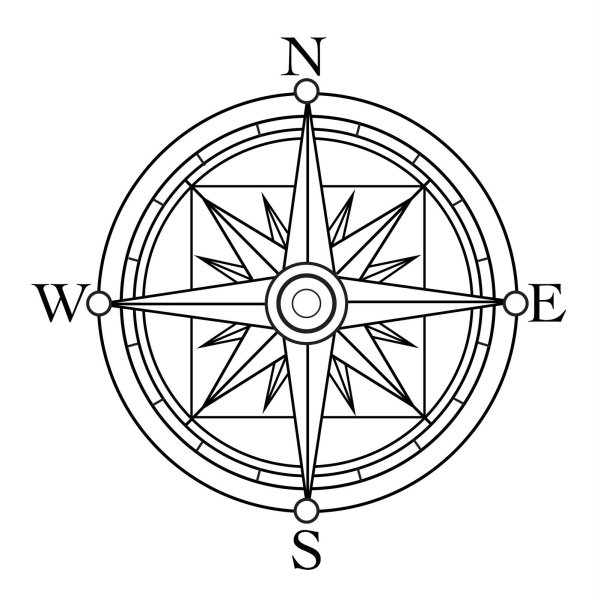 Компас раскраска для детей