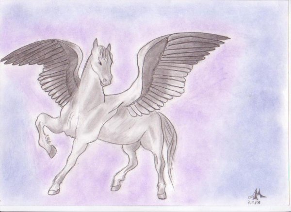 Пегас детский рисунок