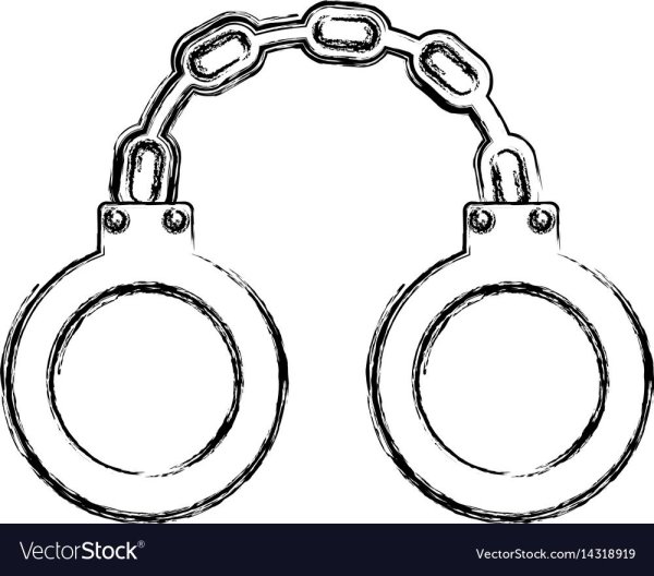 Наручники трафарет