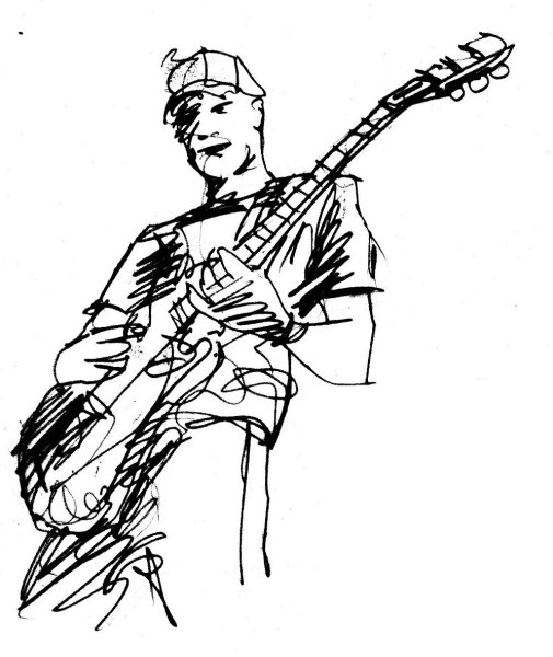 Гитара карандашом