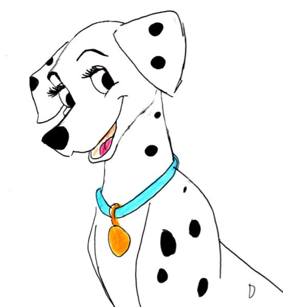 101 Далматинец рисунок карандашом