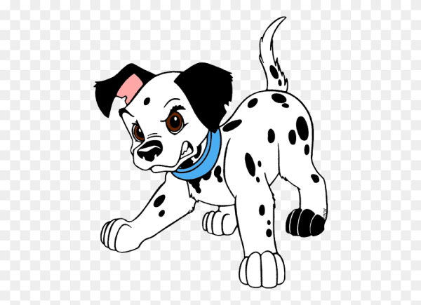101 Далматинец мультфильм на белом фоне